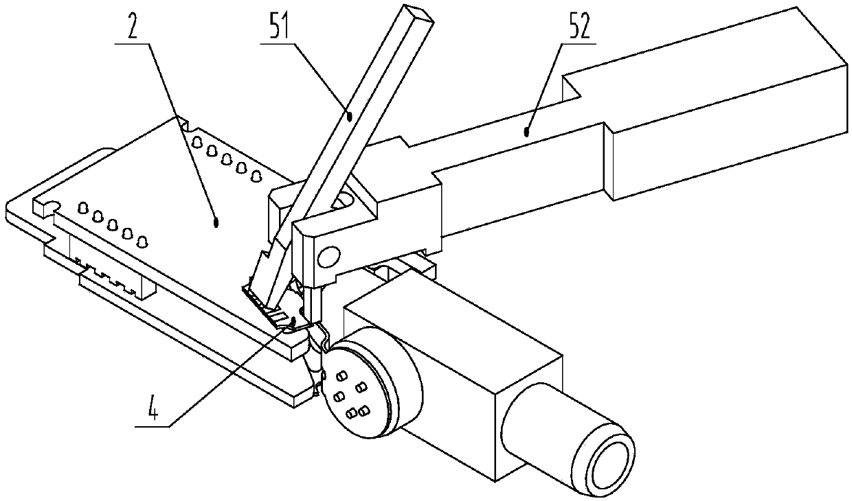 A soft strip welding device and welding method