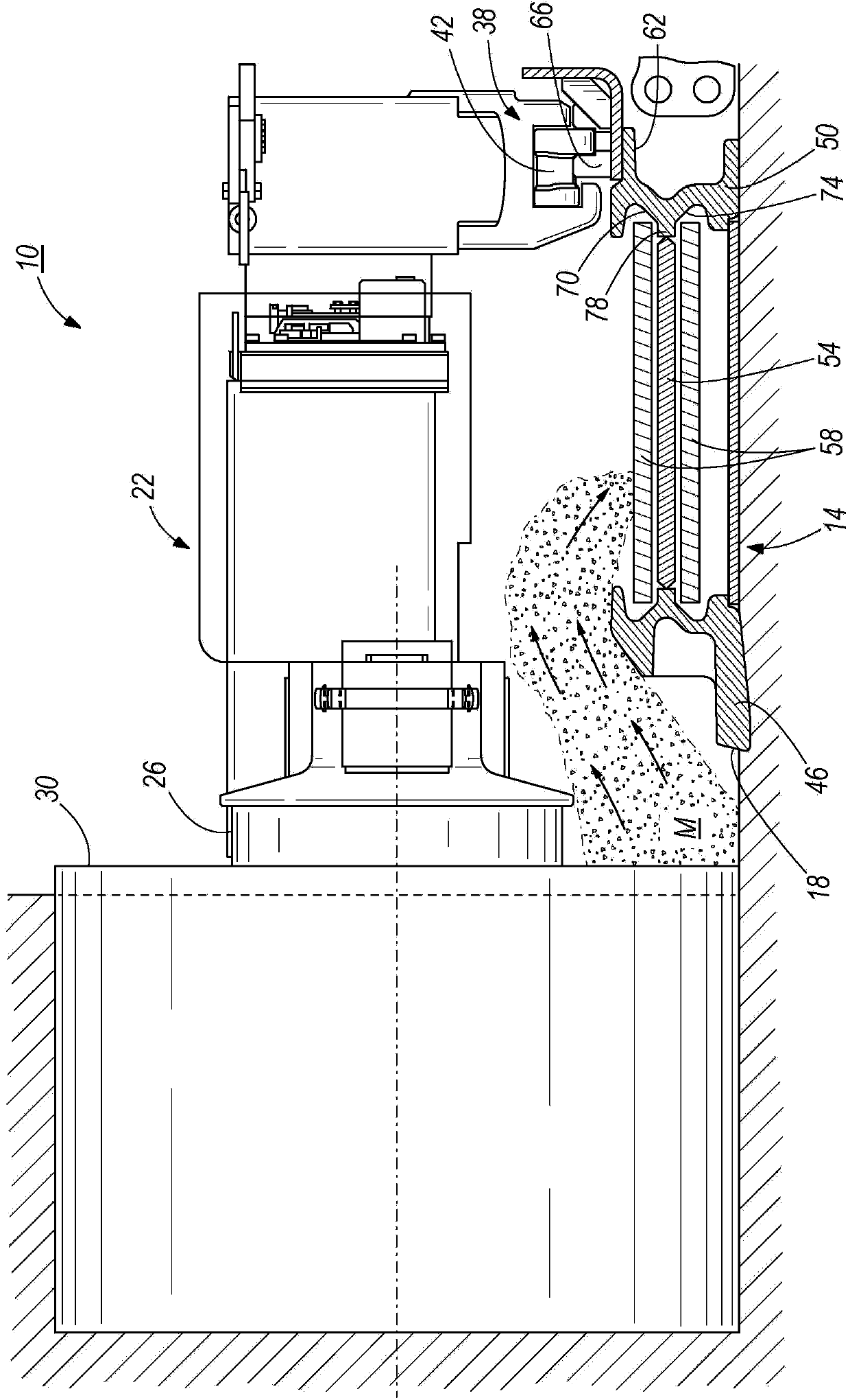 Longwall mining machine and a linepan section