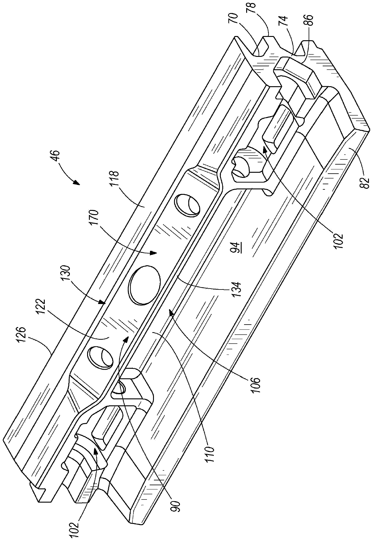 Longwall mining machine and a linepan section