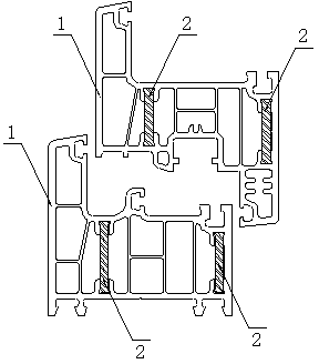 Preparation method for PVC (Polyvinyl Chloride)/modified PBT (Polybutylece Terephthalate) lining material composite section