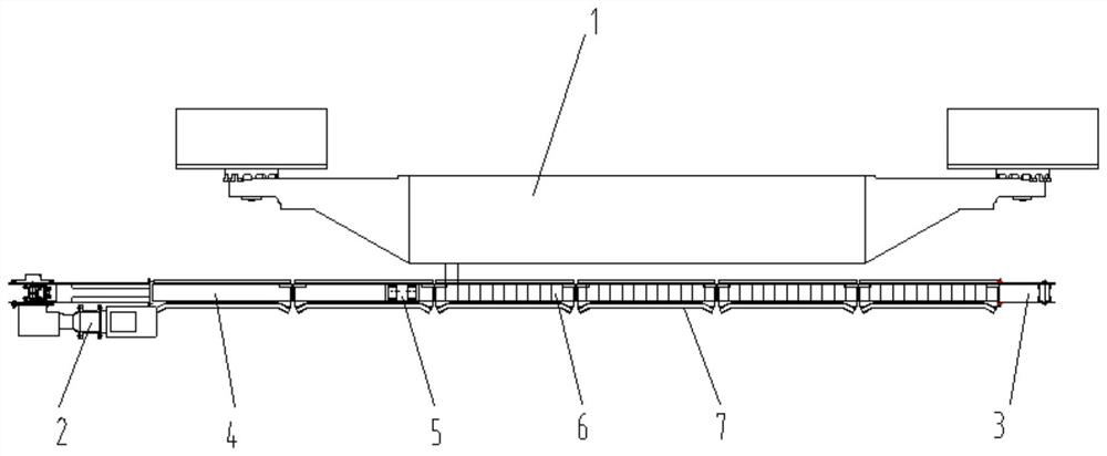 Shearer cable clamp dragging device