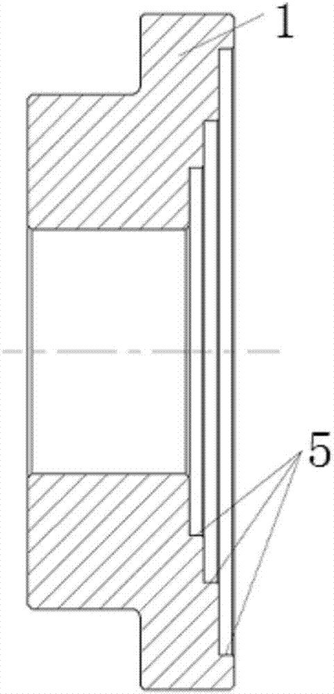 A kind of clamping method for elastic gasket ring vehicle