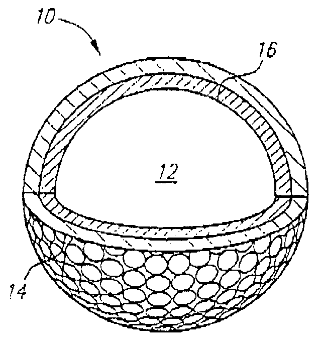 Golf ball with high coefficient of restitution