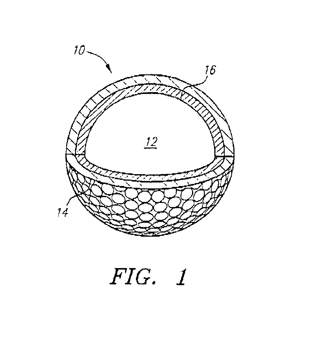 Golf ball with high coefficient of restitution