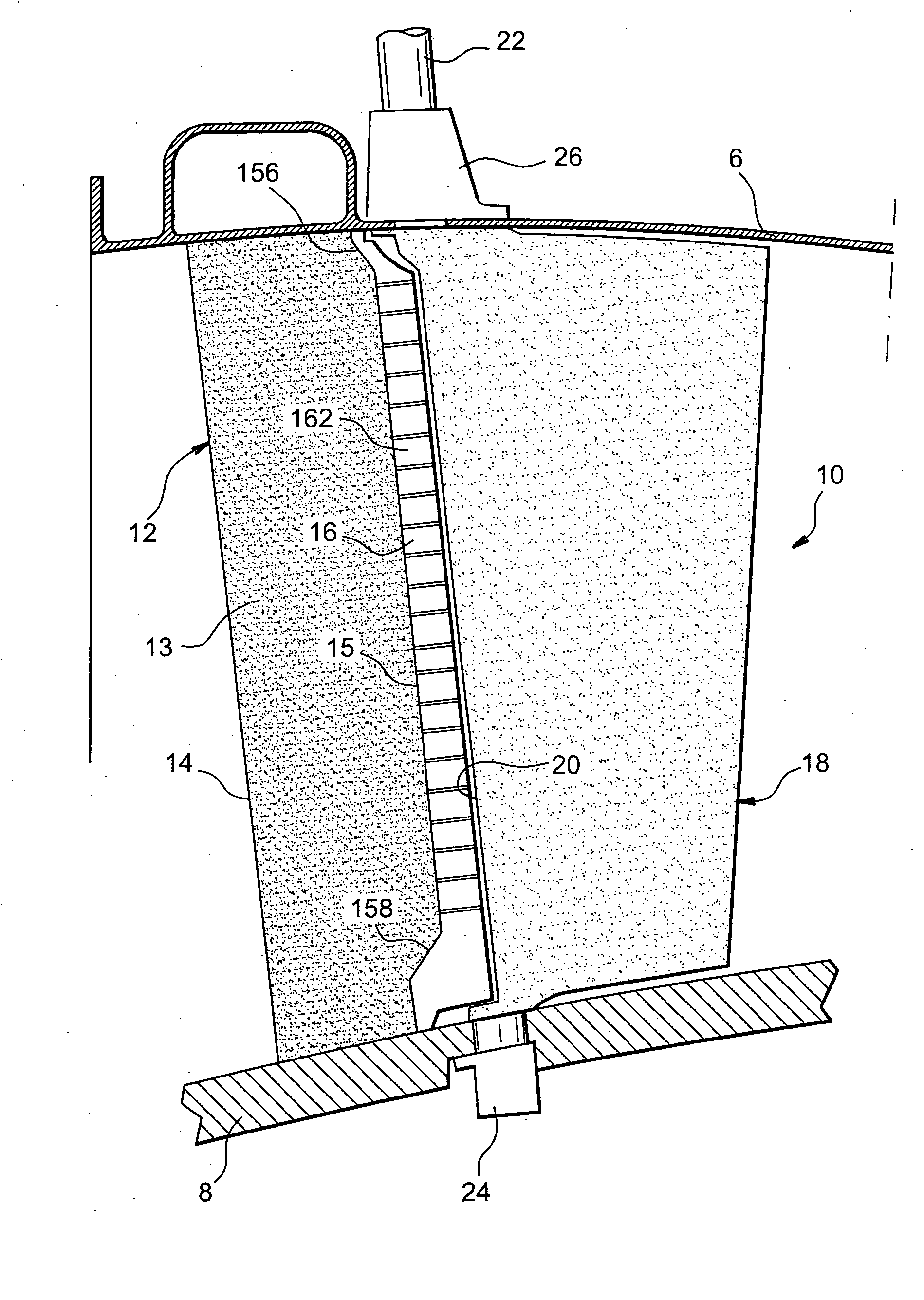 De-icing device for turbojet inlet guide wheel vane, vane provided with such a de-icing device, and aircraft engine equipped with such vanes