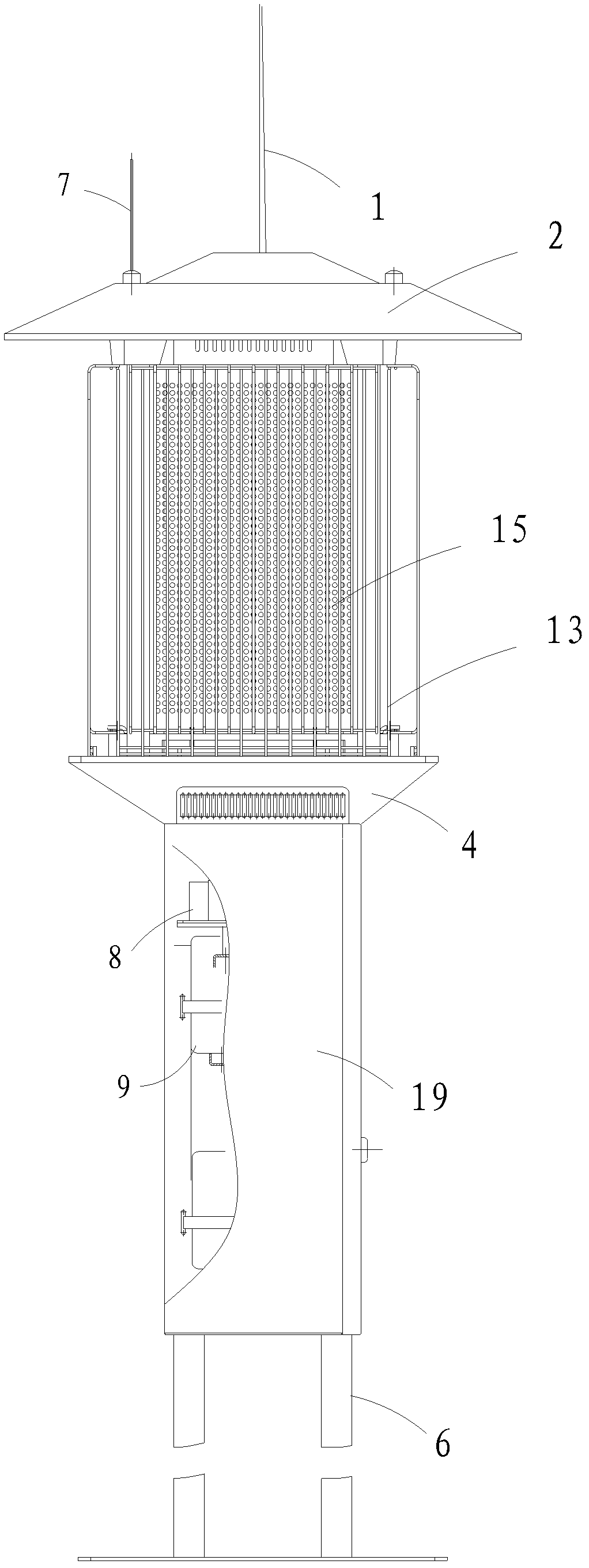 Insect pest monitoring and transmitting system and electro-shock insect killer with same