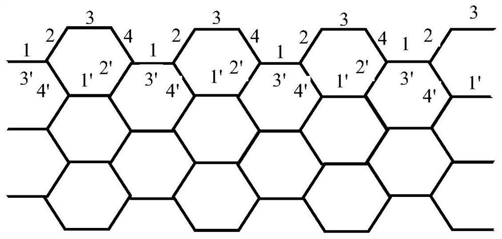 Honeycomb core for active cooling structure and preparation method thereof