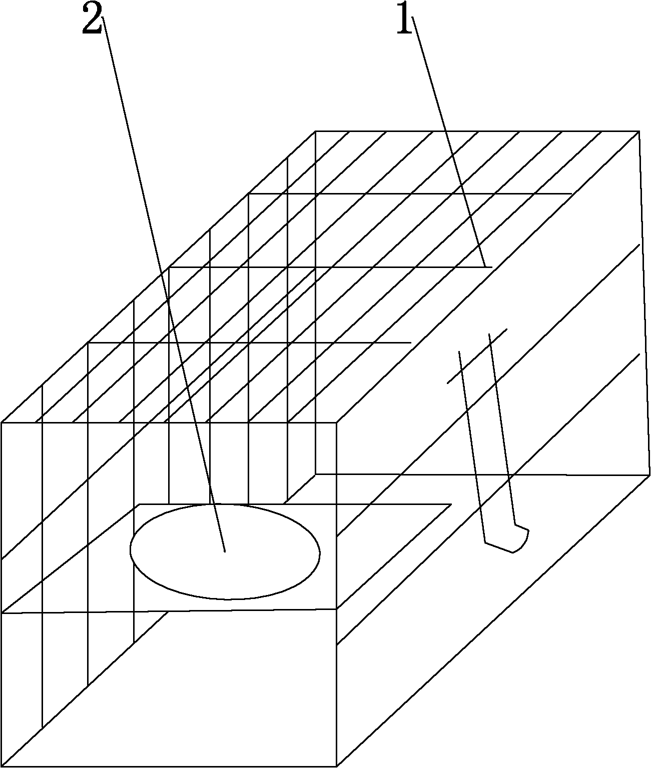 Full-step-type pigeon house for feeding breeding pigeons