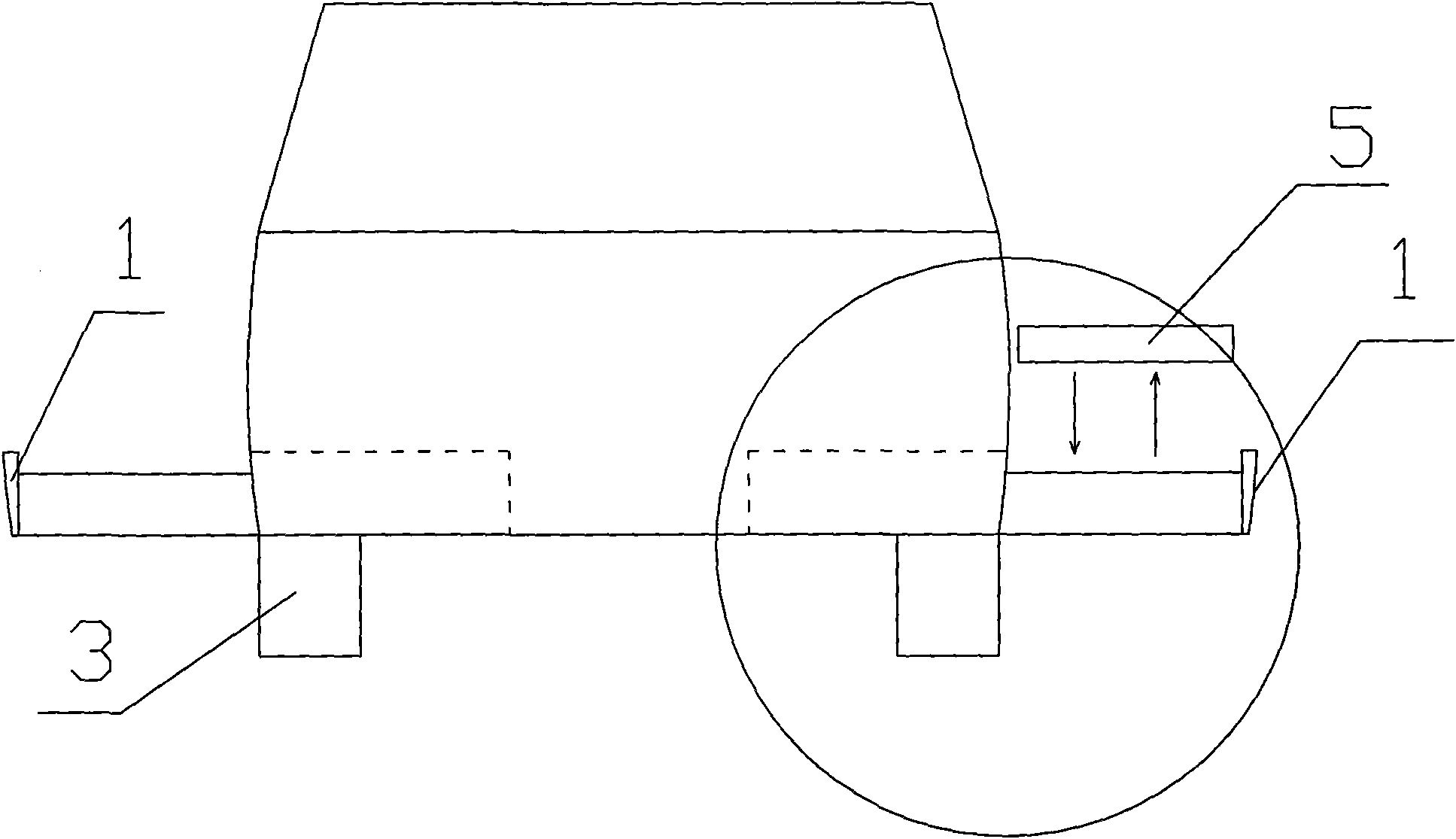 Device for rapidly replacing battery of electric automobile