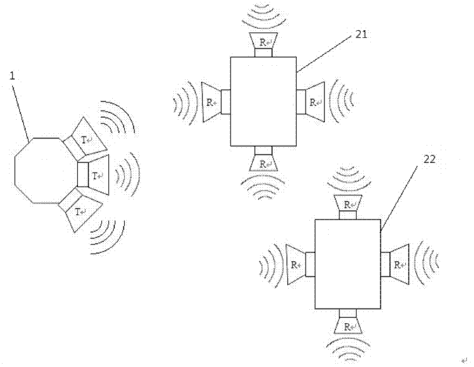 Ultrasonic wave and wireless-based jointed location method