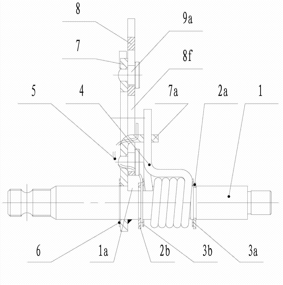 Shifting shaft structure of motorcycle