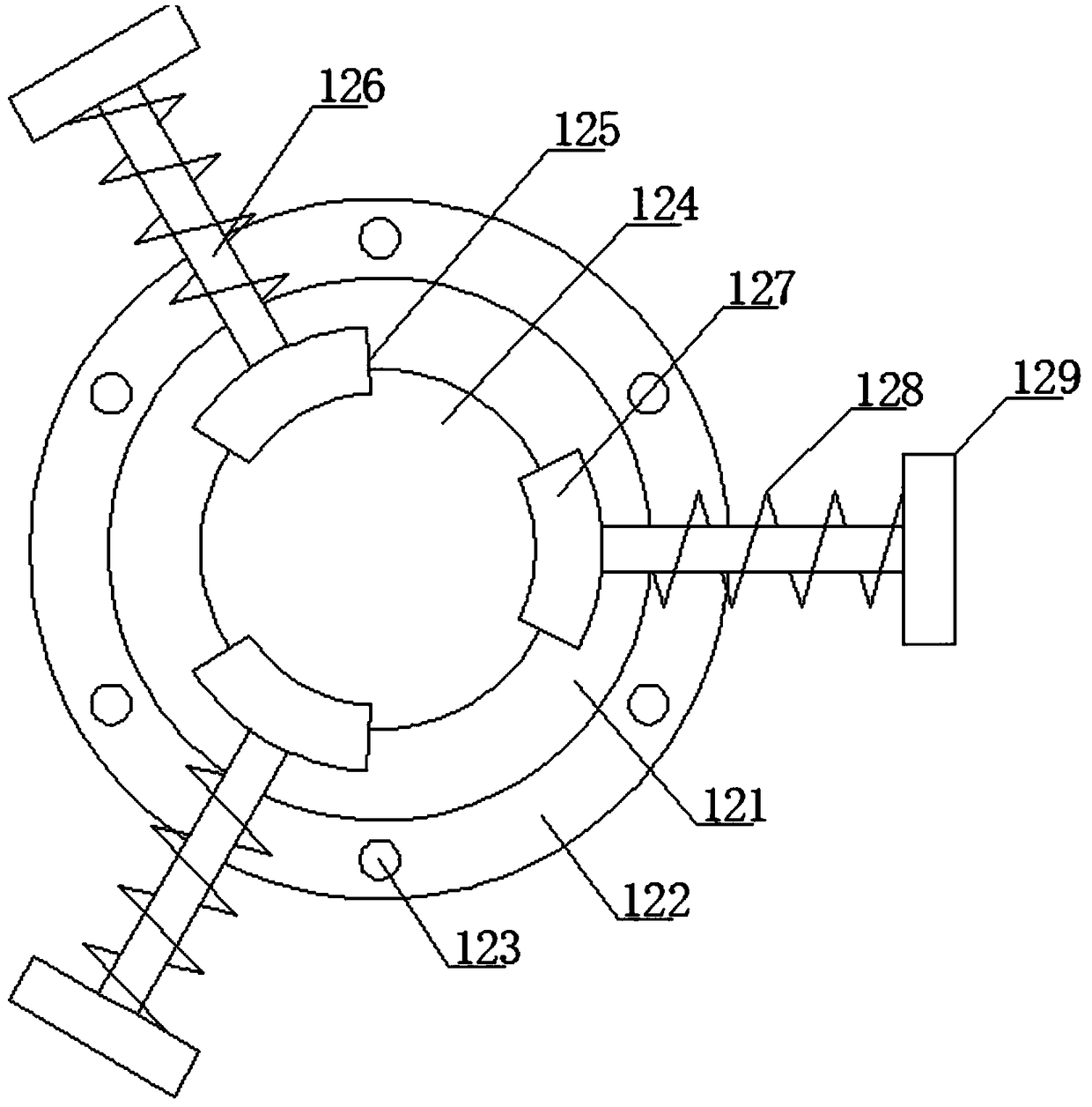 Punching device strong in pressure control effect