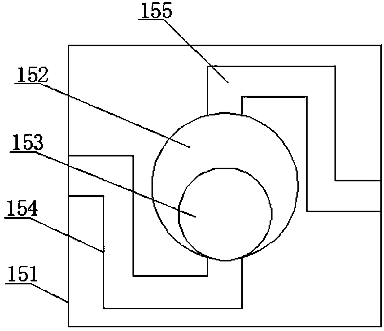 Punching device strong in pressure control effect