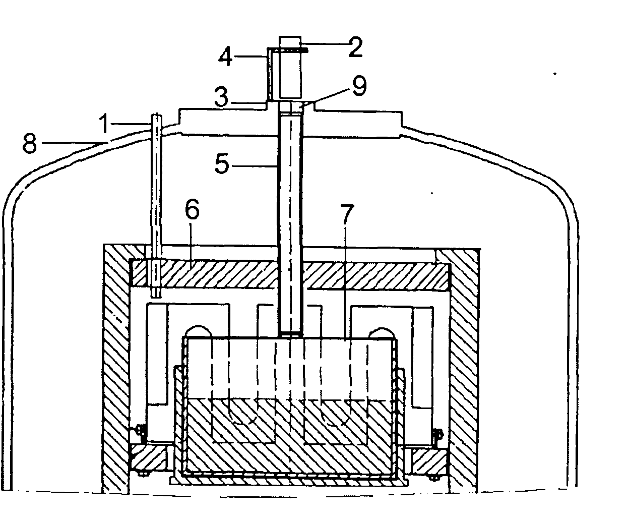 Temperature regulating device for photovoltaic polycrystalline silicon ingot casting furnace