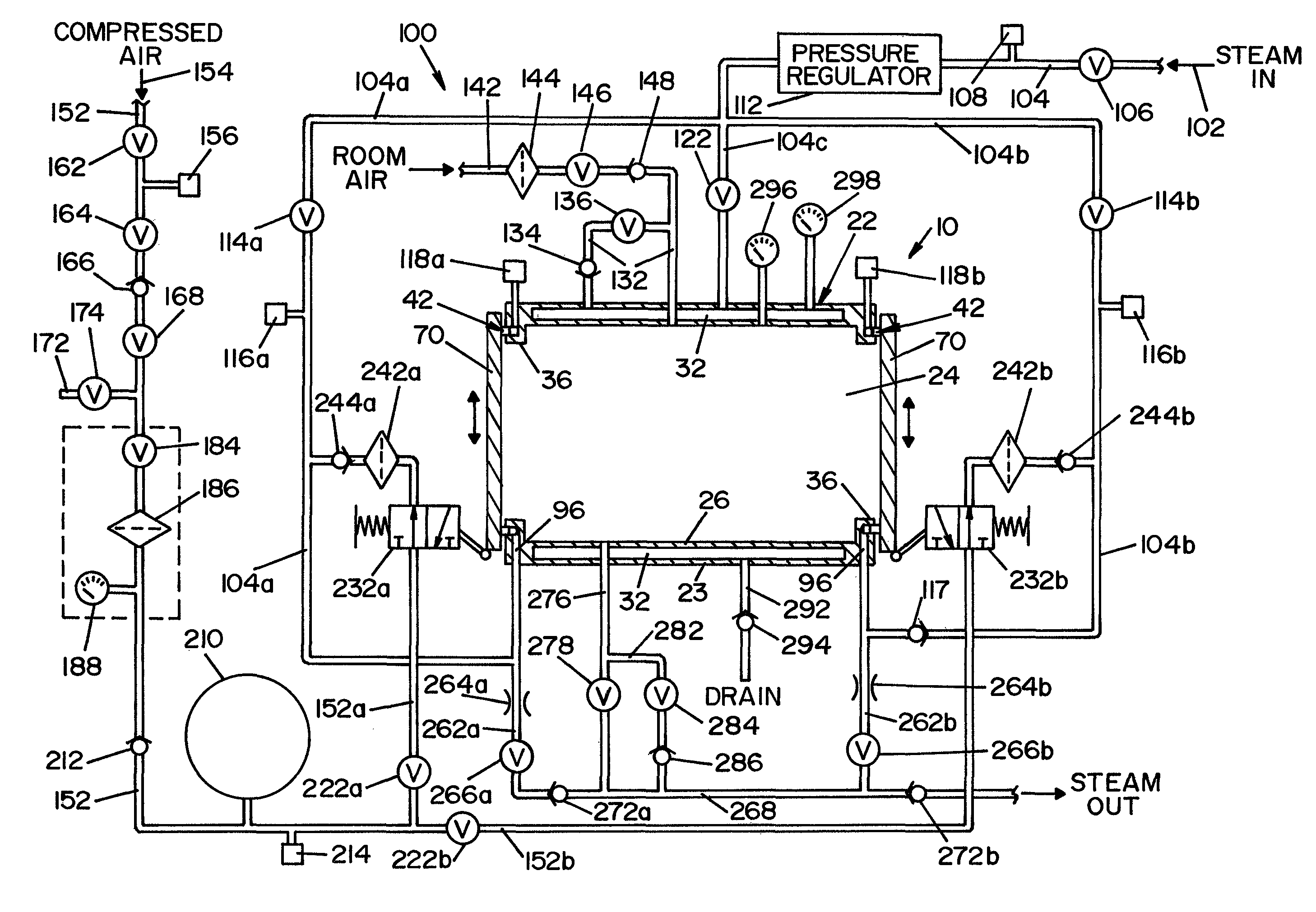 Door seal system for steam sterilizer