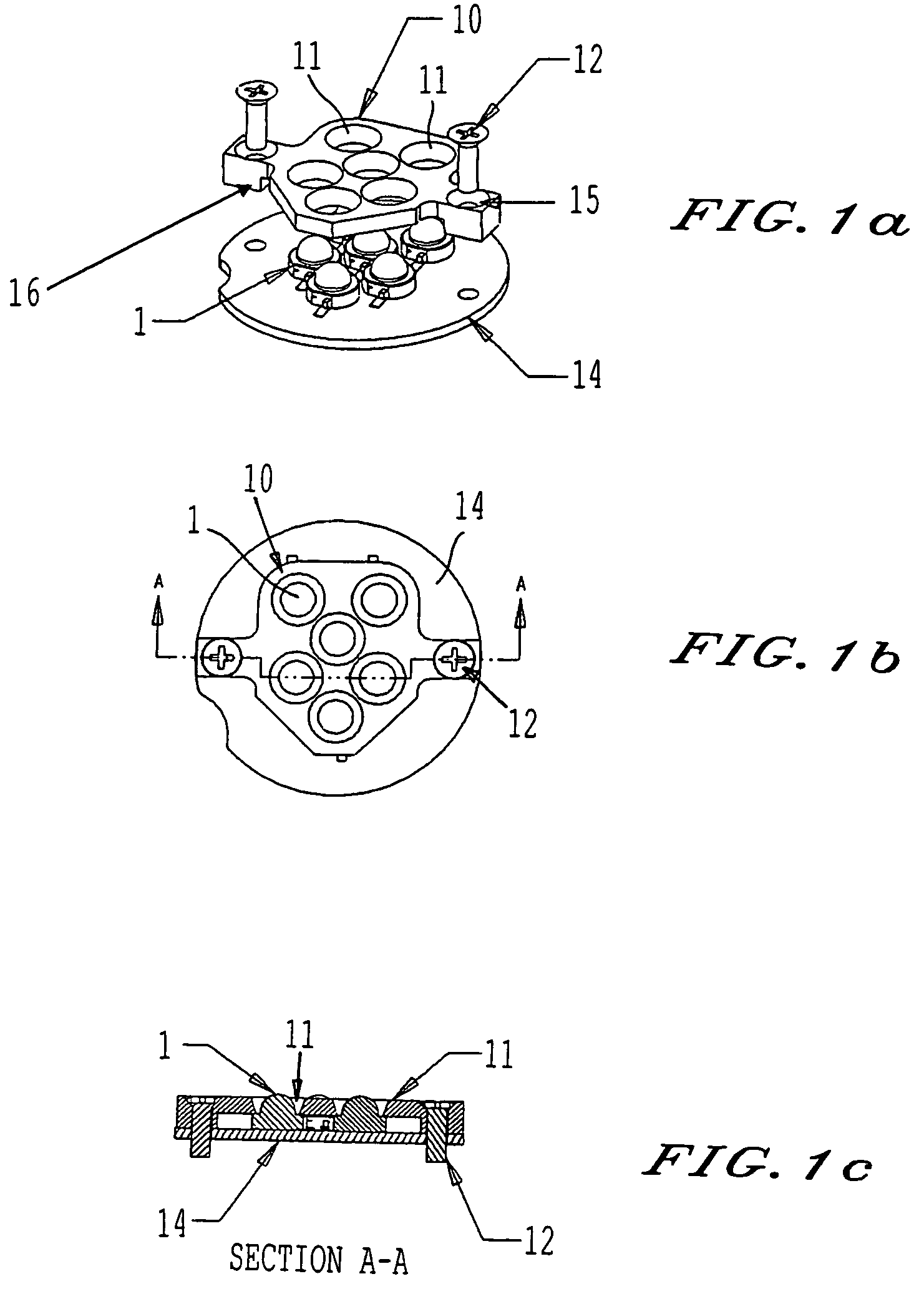 Light reflector device for light emitting diode (LED) array