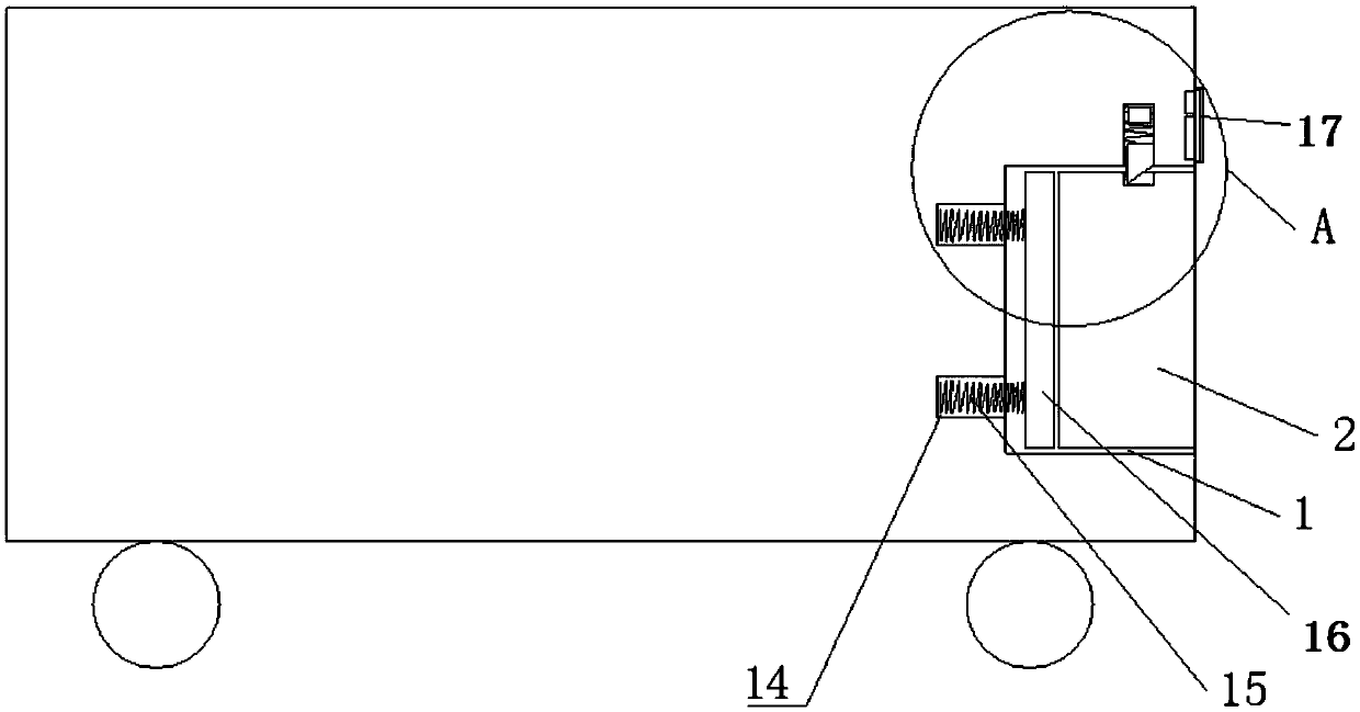 Rapid battery assembling and disassembling device for conveying car