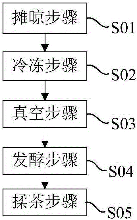 Method for processing white tea