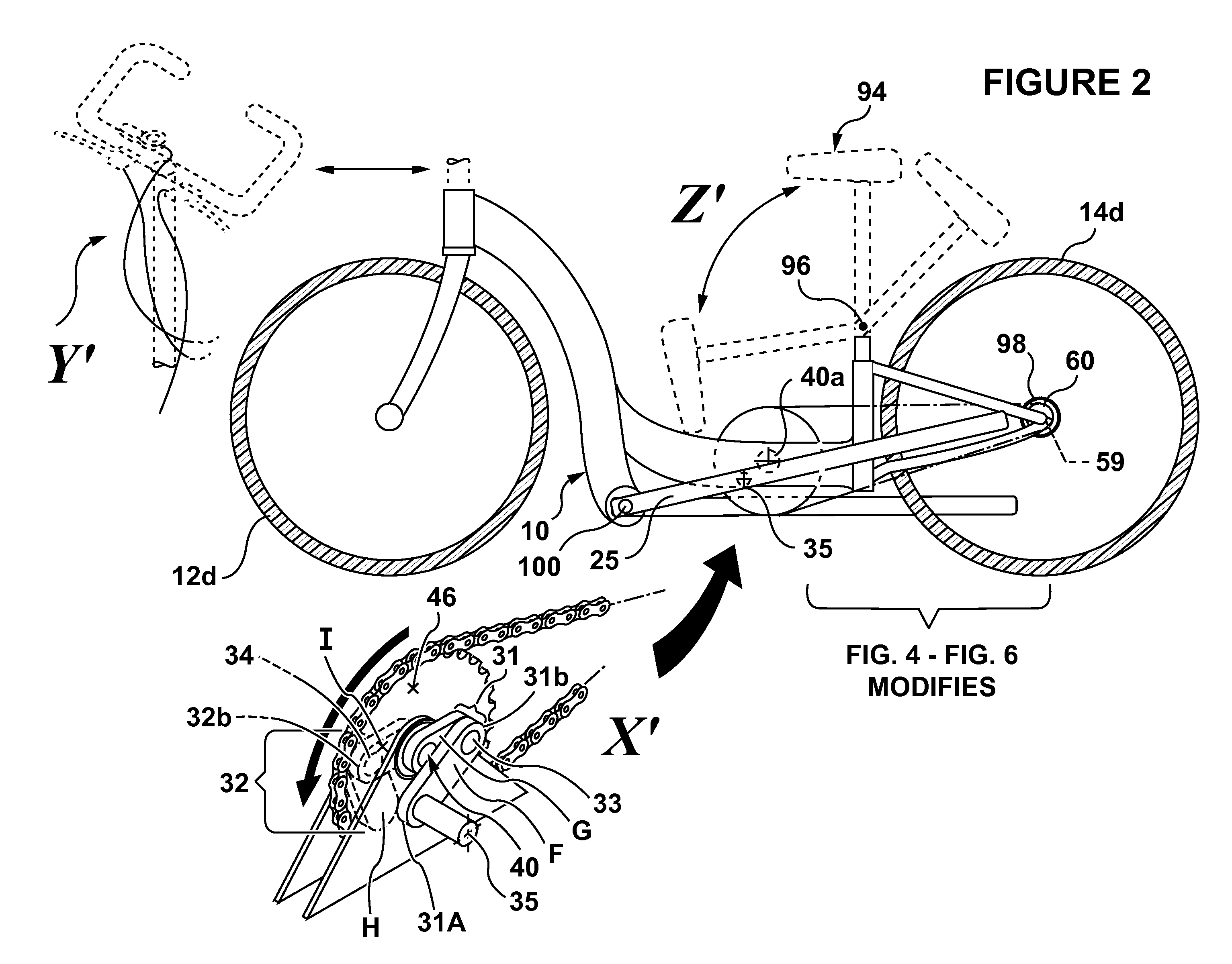 Pedal-drive system for manually propelling multi-wheeled cycles