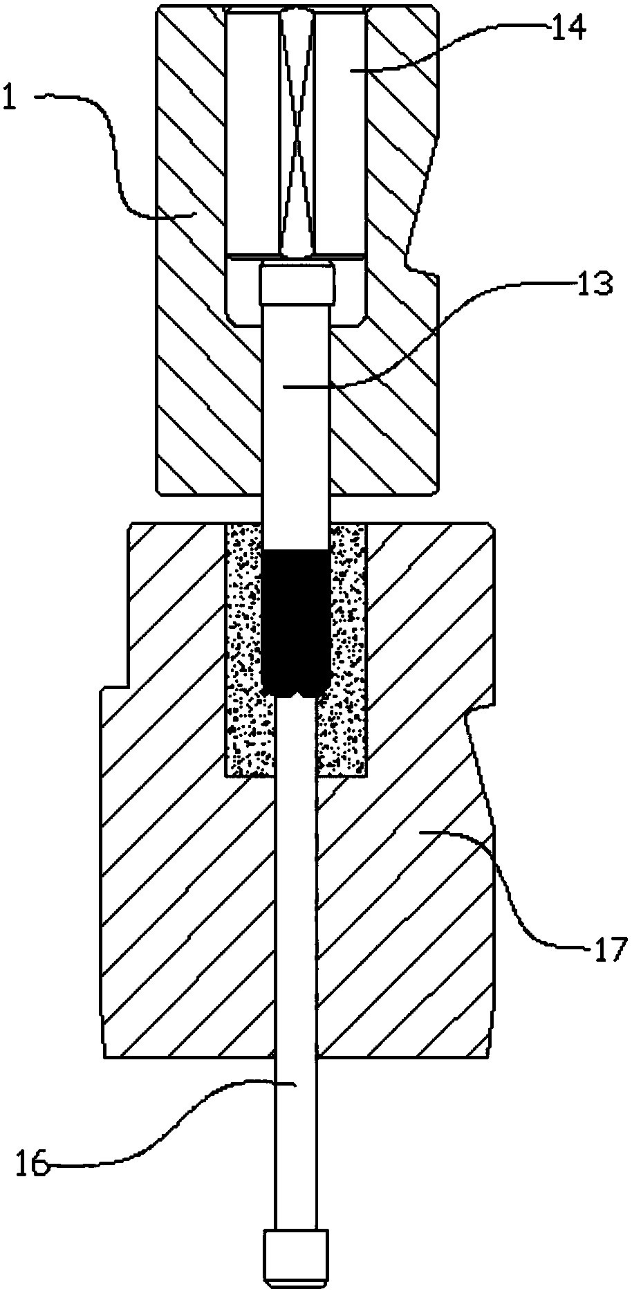 A semi-hollow pin plastic forming method