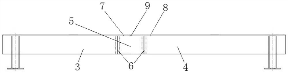 Steel bridge deck U rib butt joint fatigue strengthening structure and method based on bonding