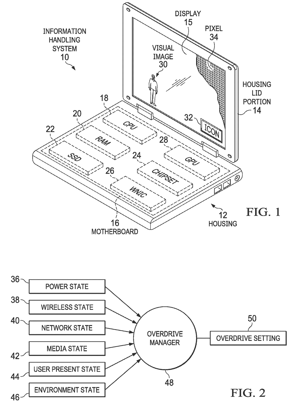 Information Handling System Display Intelligent Control Response Time