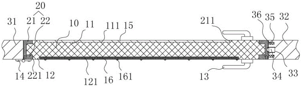 A composite glass door body structure