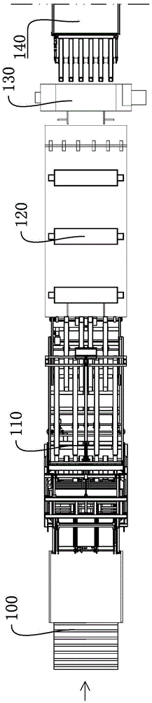 Ink-printing corrugated carton linkage production method and production line