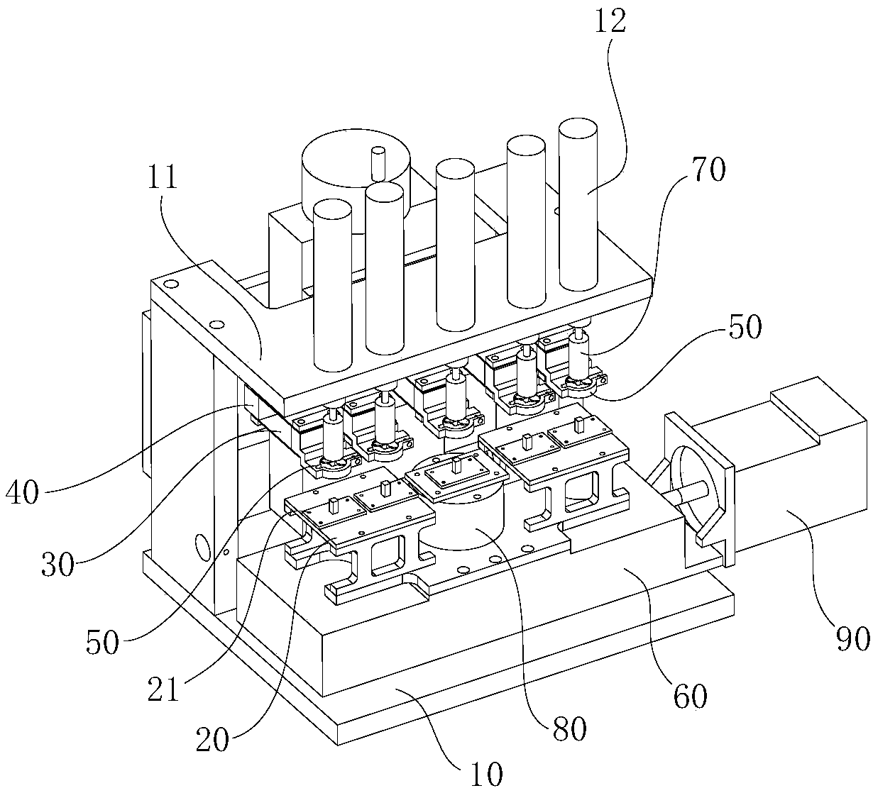 Multihead plane reciprocating friction wear testing machine