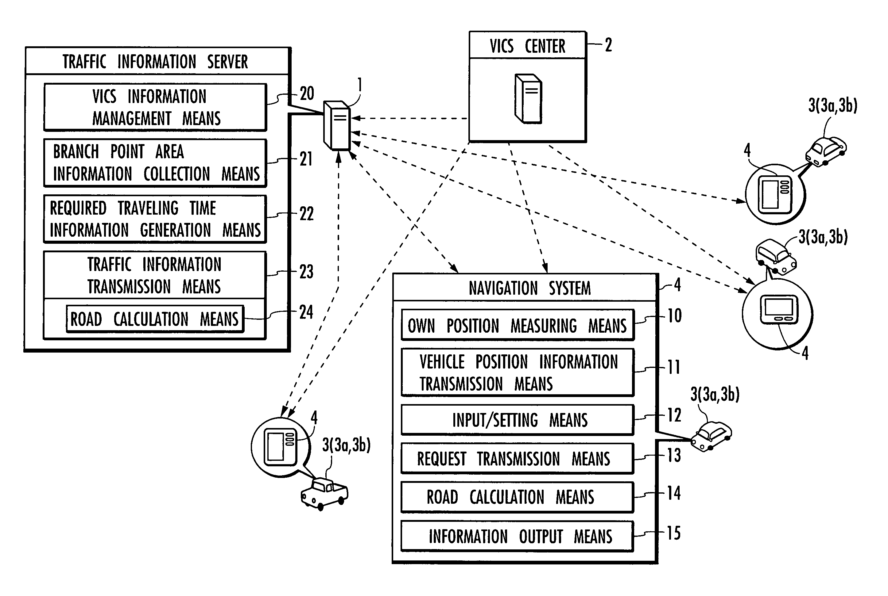 Traffic information providing system