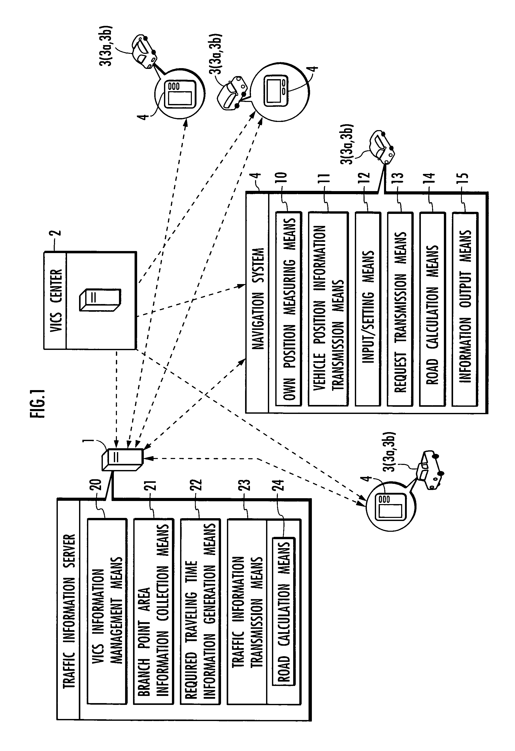 Traffic information providing system