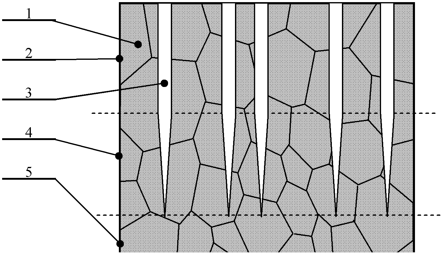 Antifoaming gradient porous structure in plasma-facing material