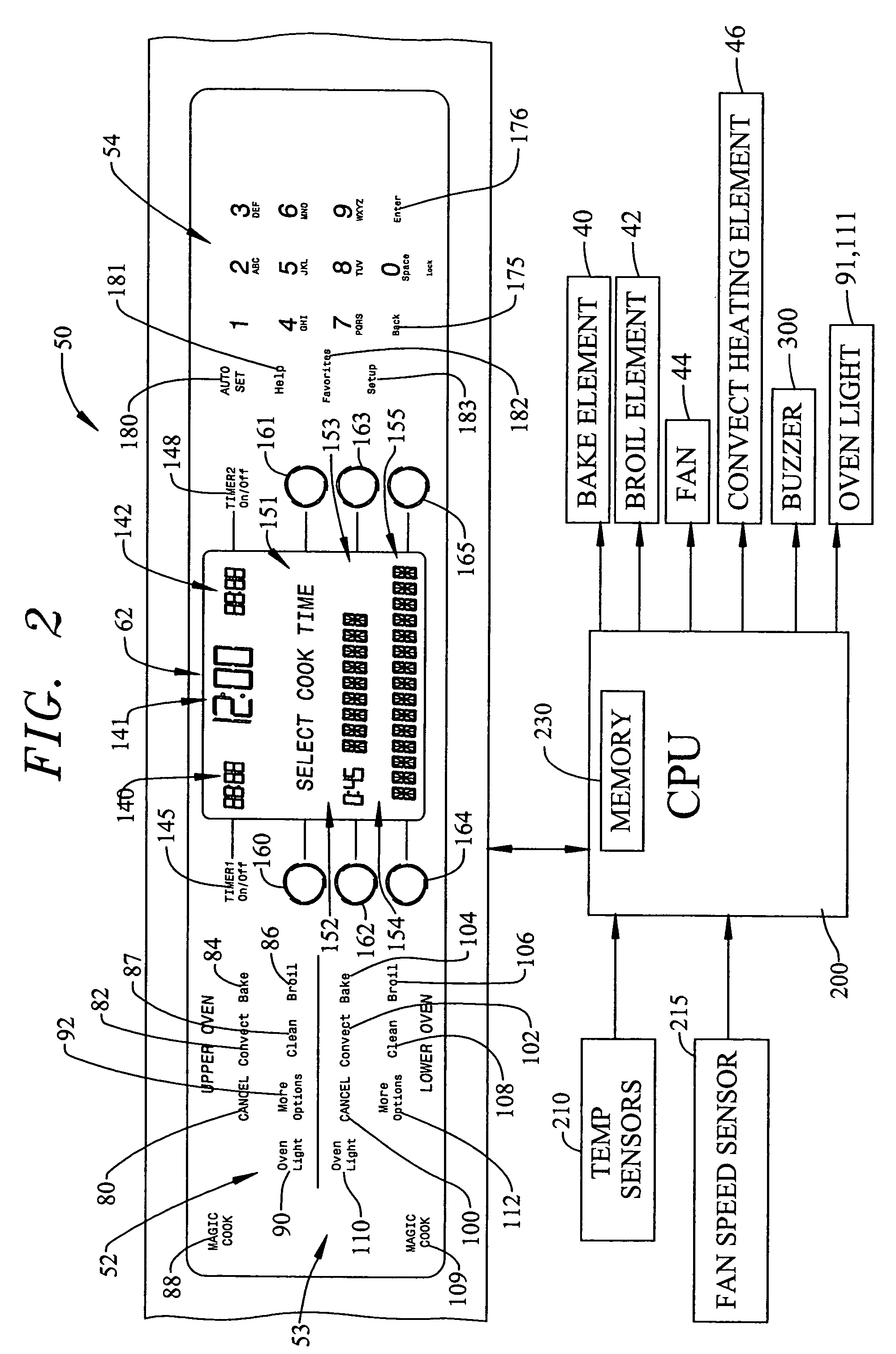 Cooking appliance control system