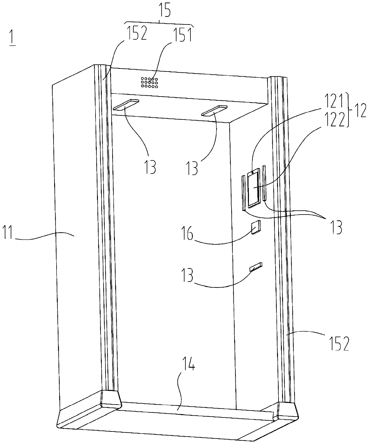 Disinfection channel with body temperature detection and face recognition functions and control method thereof