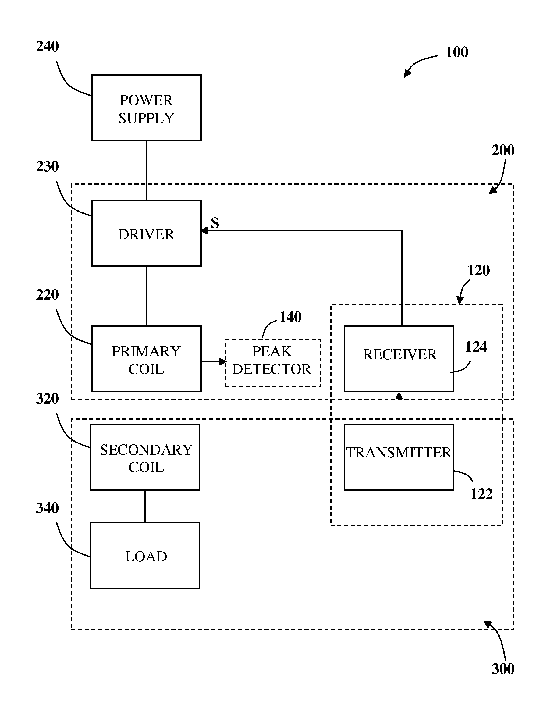 Inductive power transmission system and method for concurrently transmitting digital messages