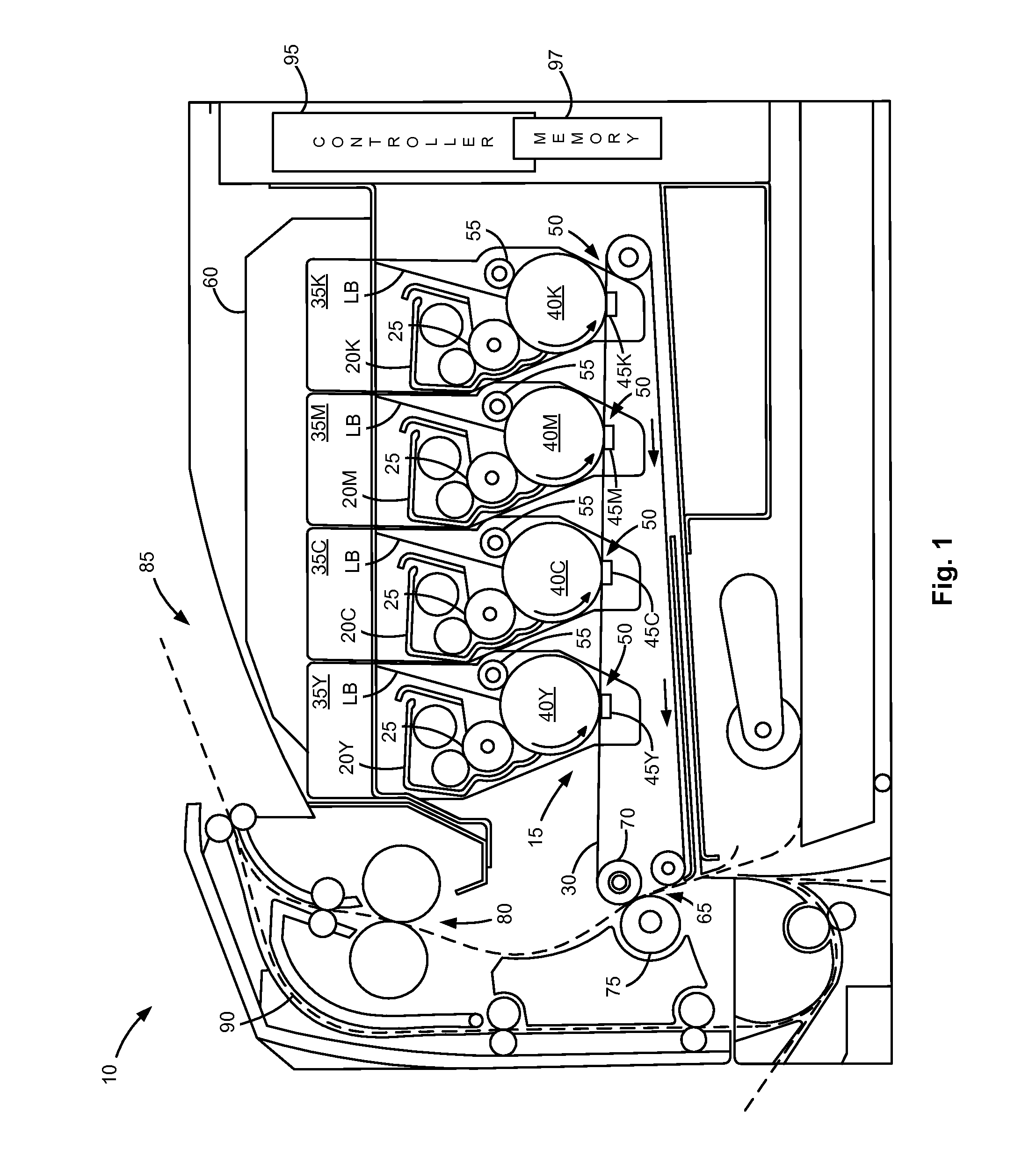 Fuser Assembly with Automatic Media Width Sensing and Thermal Compensation