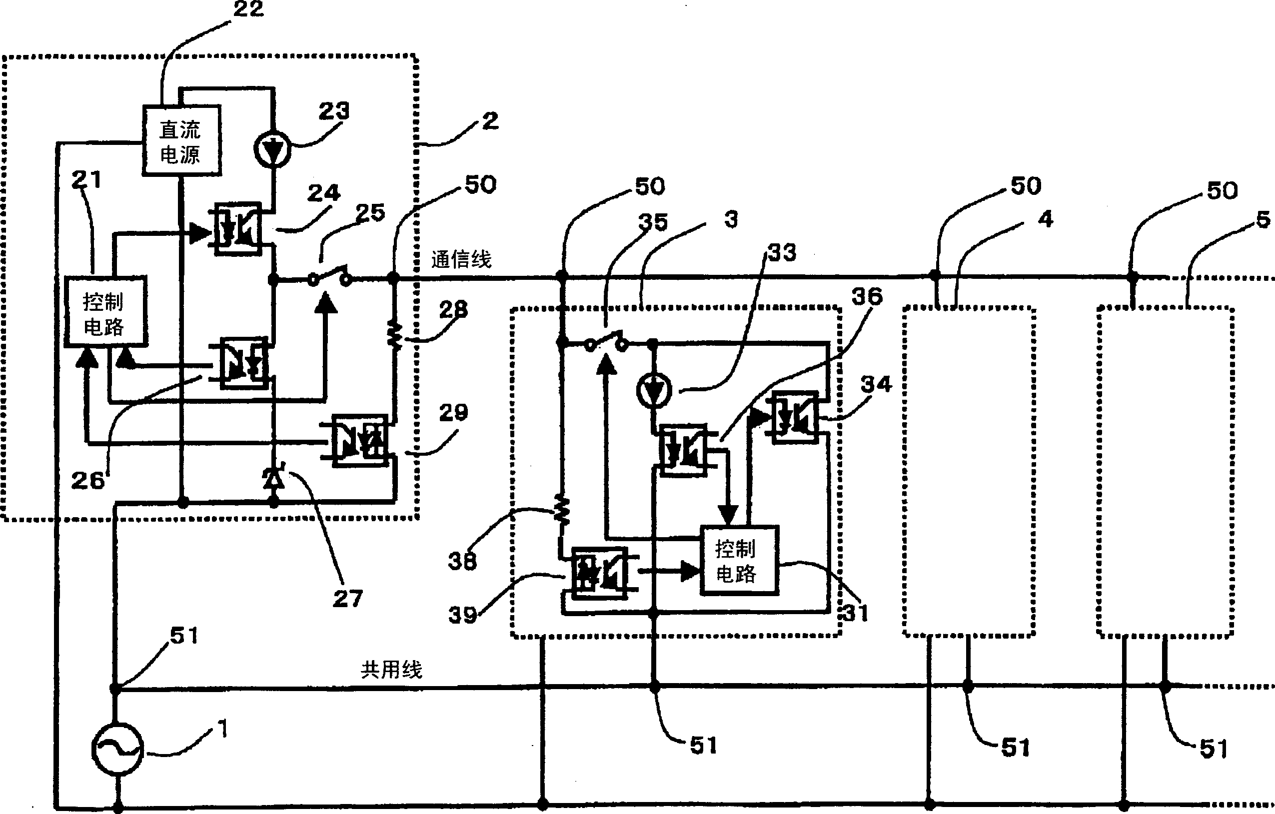 Facilities equipment communication circuit