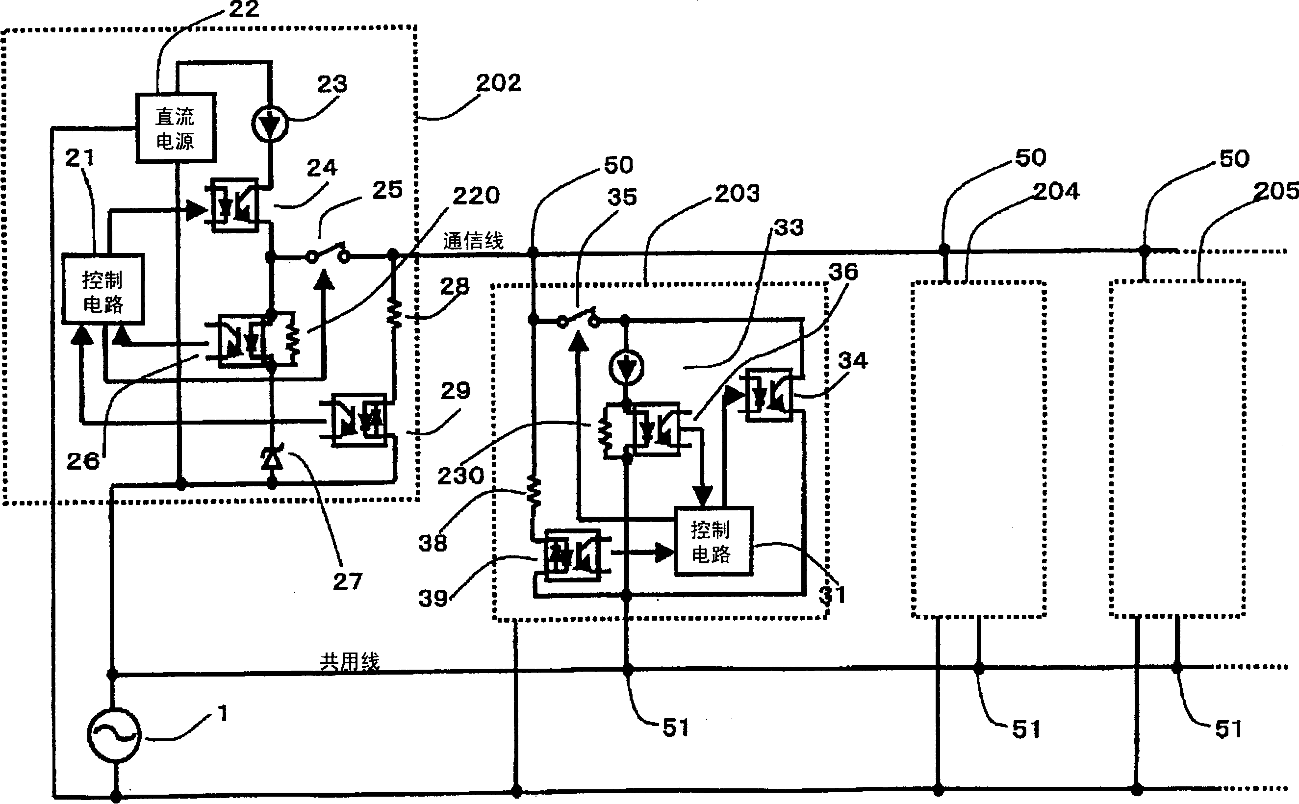 Facilities equipment communication circuit