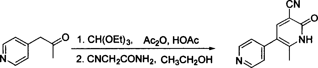 Process for preparing milrinone