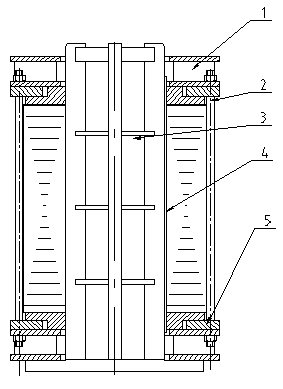 Novel lamination press mounting tire