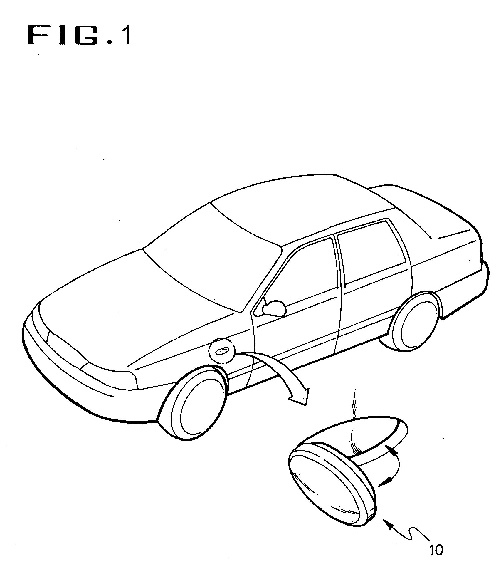 Lamp device for eliminating blind spot in automotive vehicle