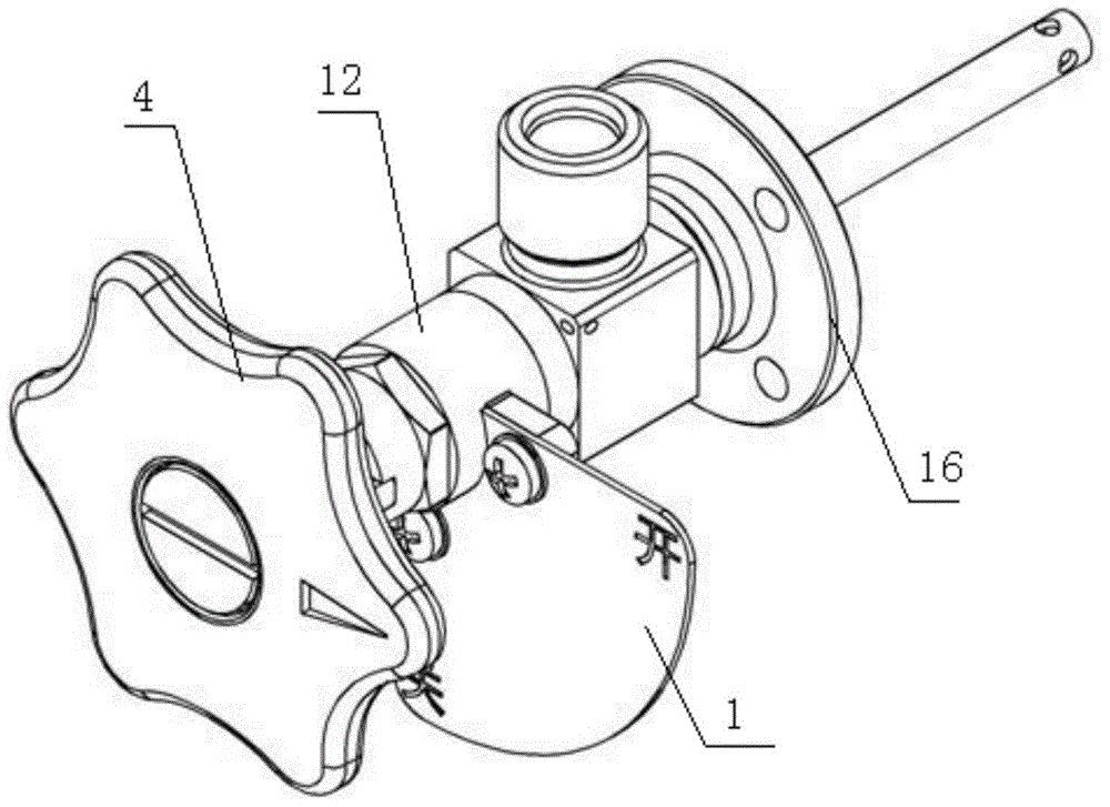 Vacuum stop valve under zero gravity