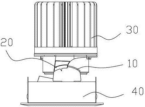 Low-light-loss tube lamp adjusting structure