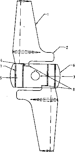 Special turbine for self-variable-pitch bidirectional-flow ocean current power station