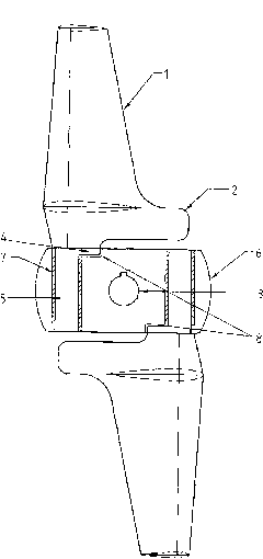 Special turbine for self-variable-pitch bidirectional-flow ocean current power station