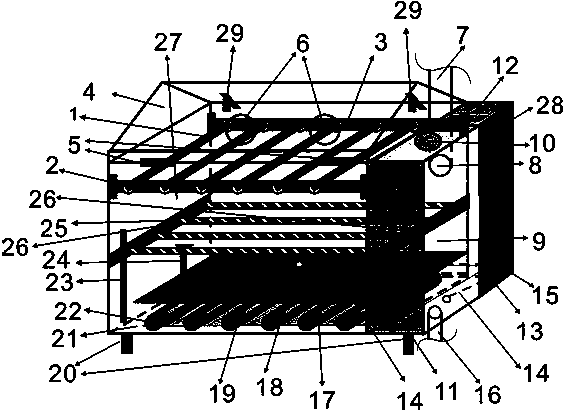 Accelerated corrosion test device capable of simulating marine atmospheric environment