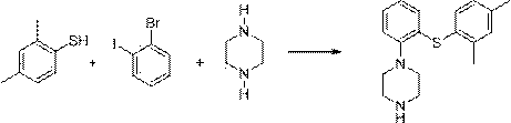 Preparation method of antidepressant drug Vortioxetine