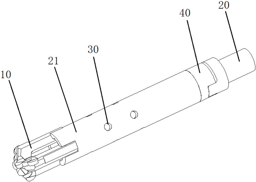 Disposable telescopic drilling tool used for fire preventing and extinguishing grouting in underground coal mine