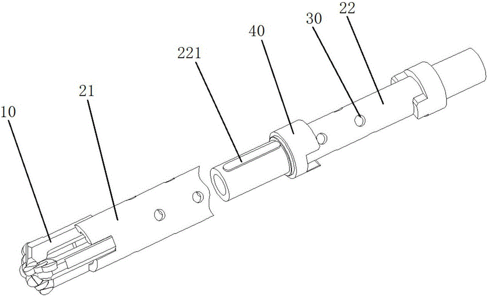 Disposable telescopic drilling tool used for fire preventing and extinguishing grouting in underground coal mine