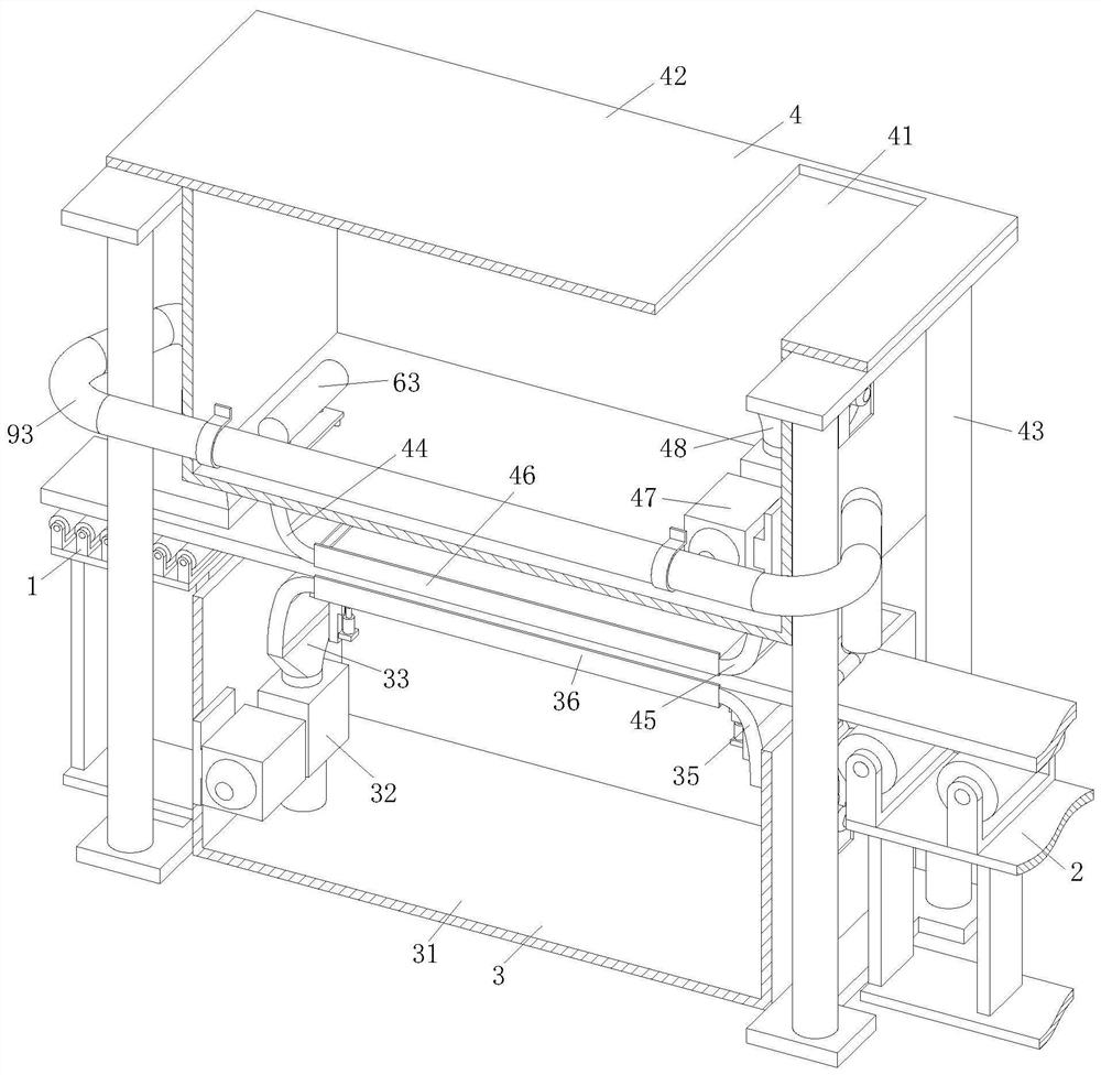 Rapid cooling and conveying device for immersed aluminum profile